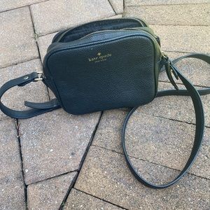 Kate spade, like new, black cross body bag